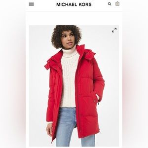 BNWT Red Michael Kors winter jacket